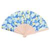Ventilateur à main pliable motif citron cerise mignon, manche en bois, ventilateur portable d'été pour activité de danse, fête, décoration de mariage