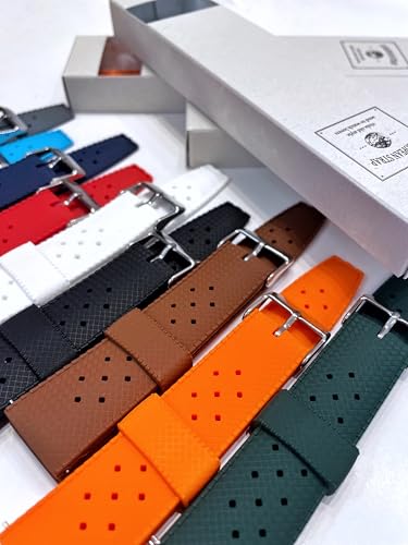 European Tropical Strap 20mm/22mm Watch Strap (Brown, 20mm)