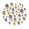 10-100Pcs 2-10mm High Quality Stainless Steel Beads For Jewelry Making Loose Spacer Round Beads DIY Bracelet Necklace Wholesale