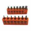 Professional 14-Piece Tamper Resistant Star Bits, S2 Alloy Steel, T5 - T40 Security Torx Bit Set