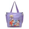 2. New tote bag, cartoon cute one-shoulder cross-body bag, large-capacity make-up bag trendy bag for the school season