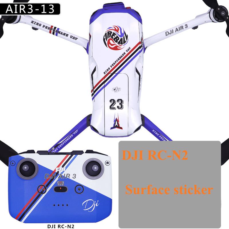 

Кольорові наклейки для дрона DJI Air 3 Захисна плівка ПВХ наклейки Покриття поверхні Скін для DJI RC 2/RC N2 Аксесуари