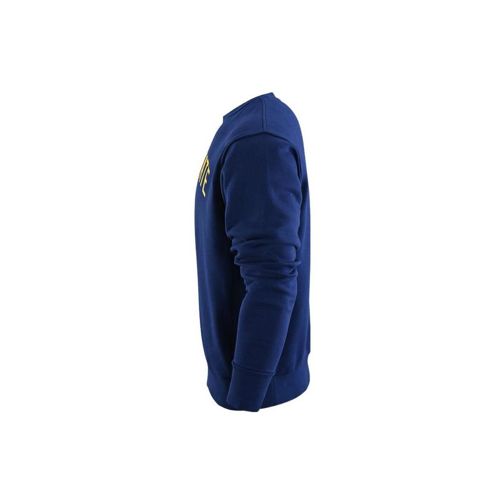 Jordan NBA Letter Number Print Crewneck Fleece Sports Sweatshirt Men Sweatshirt Dark-Blue FB5365-421