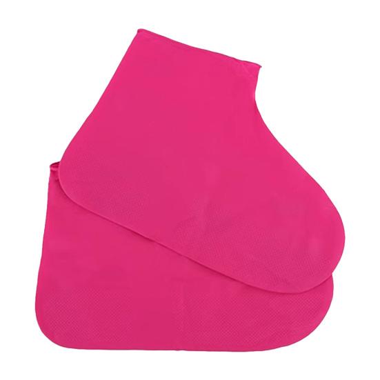 1 Pair Waterproof Shoe Cover Outdoor Non-slip Overshoes Galoshes Reusable Foldable Rain Boot Shoes Protector Cover for Men Women