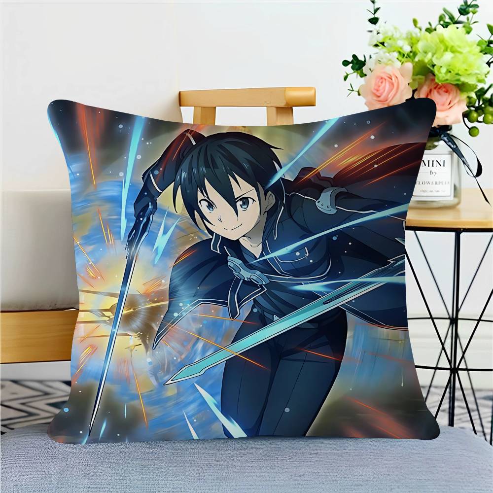 

Аниме SAO K-Киригая-Кадзуто Наволочка Декоративная подушка Диван Домашний декор Чехол Наволочки 16x16Inch