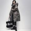 Giacca Invernale Calda Ispessita da Donna Taglia Media Lunga Ampia Cappotto alla Moda Liscio Senza Lavaggio Mantenimento del Calore