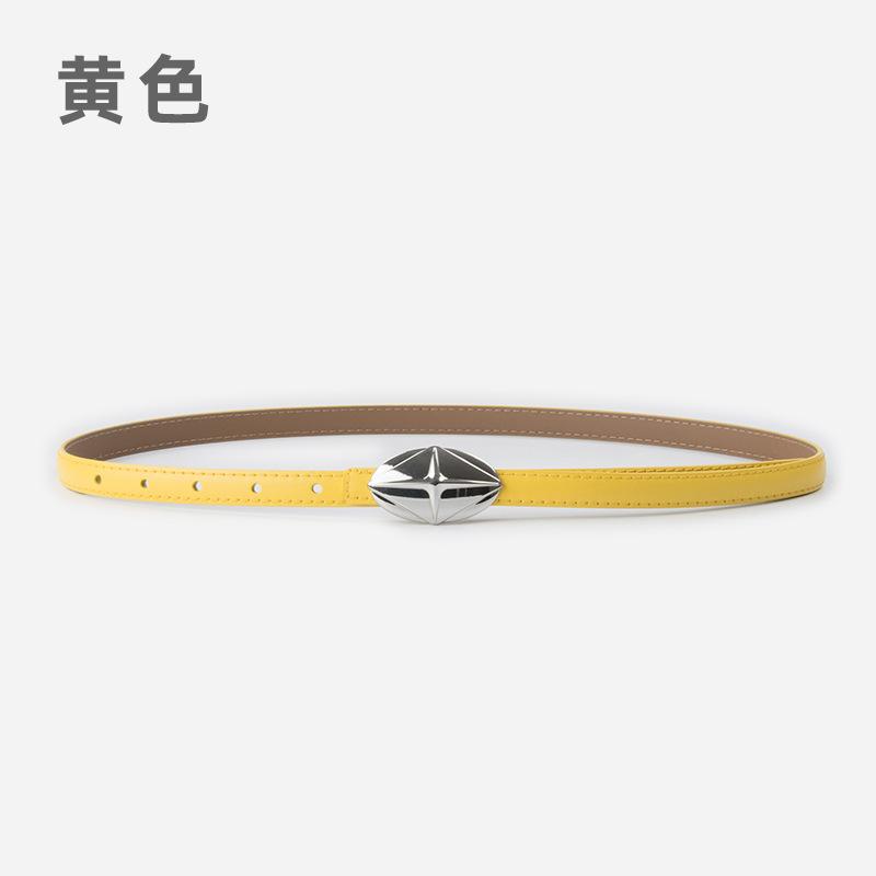 Leder Damen Feiner Gürtel Rindsleder Damen Einfacher Hong Kong Stil Mädchengürtel
