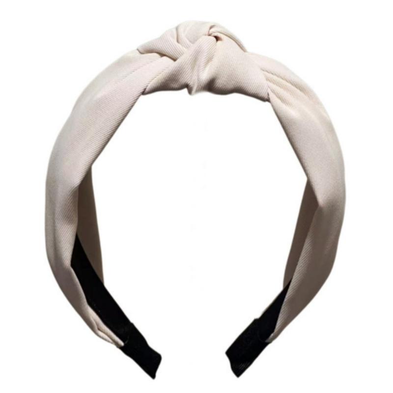 

Fashion headband non-slip top knot headband leopard print, all-match headband бежевий