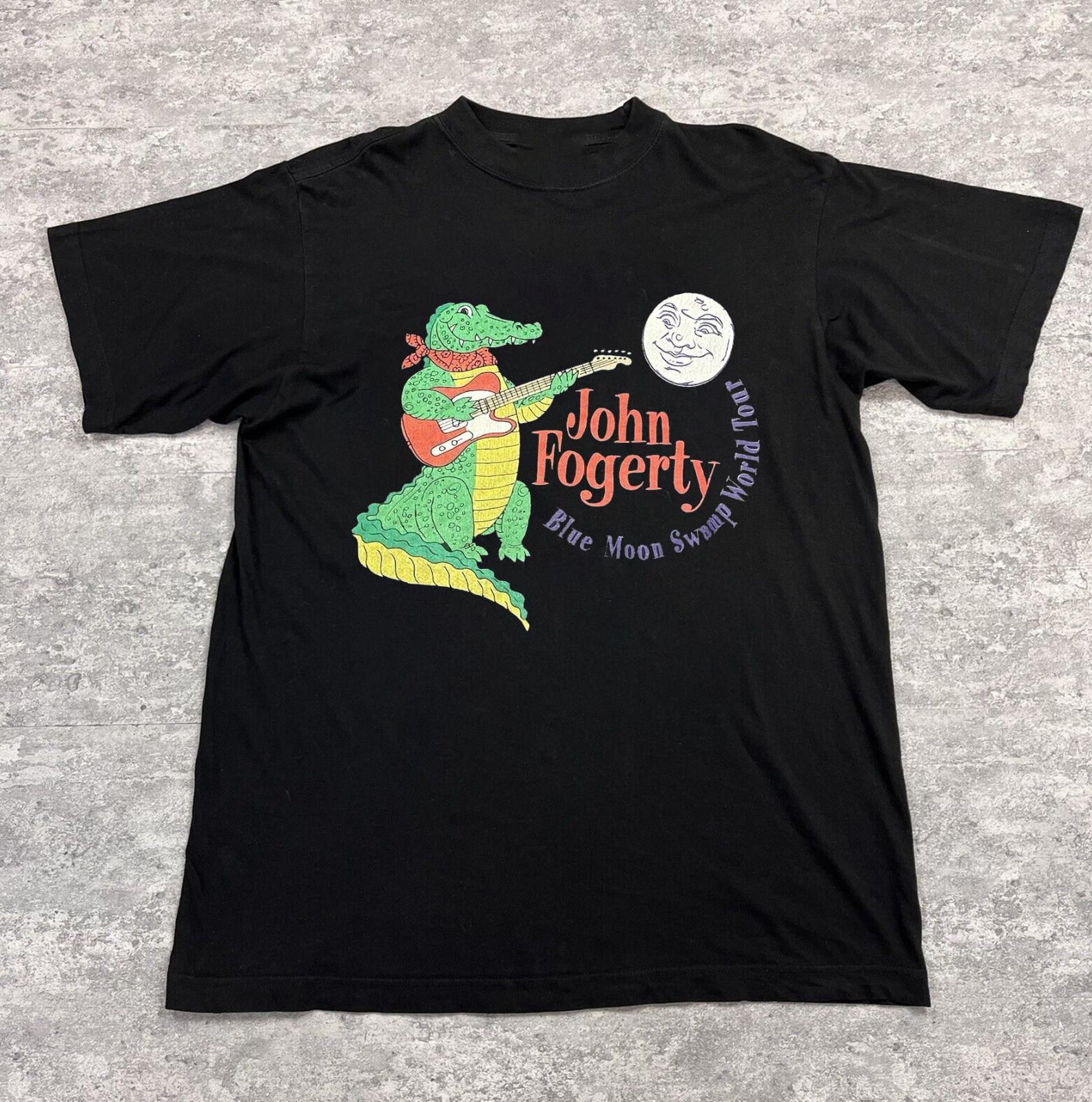 John Fogerty Blue Moon Swamp World Tour Shirt Adult Short Sleeve S разноцветный