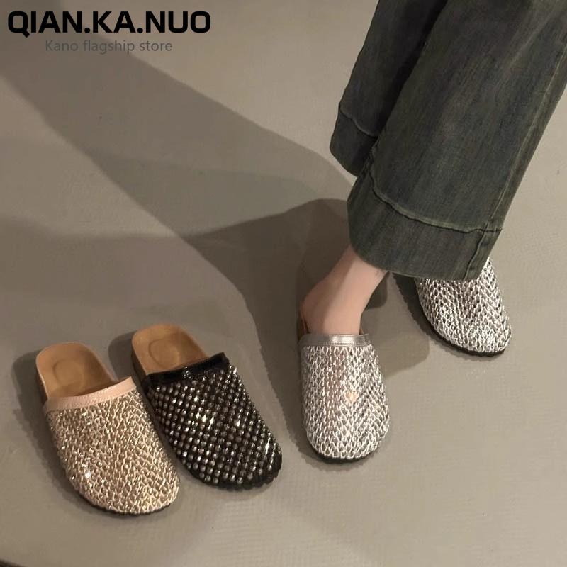 Fashion Female Shoes Slippers Soft Cover Toe Slides Fashion 2025 Comfort Summer Luxury Casual Leisure Slippers Casual Cover Toe Shoes Sl