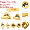 7Pcs Carbide Insert CCMT060204, 11IR, 16ER, MGMN200, DCMT070204 for 12mm Bar
