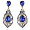 Women's Luxury Elegant Teardrop Shape Rhinestone Big Drop Dangle Earrings Gift