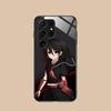 Akame Kurome Glass Mobile Phone Case for Samsung Galaxy S26 S25 S24 S23 S22 S21 S20 Note20 Plus FE Ultra Colorful Cover