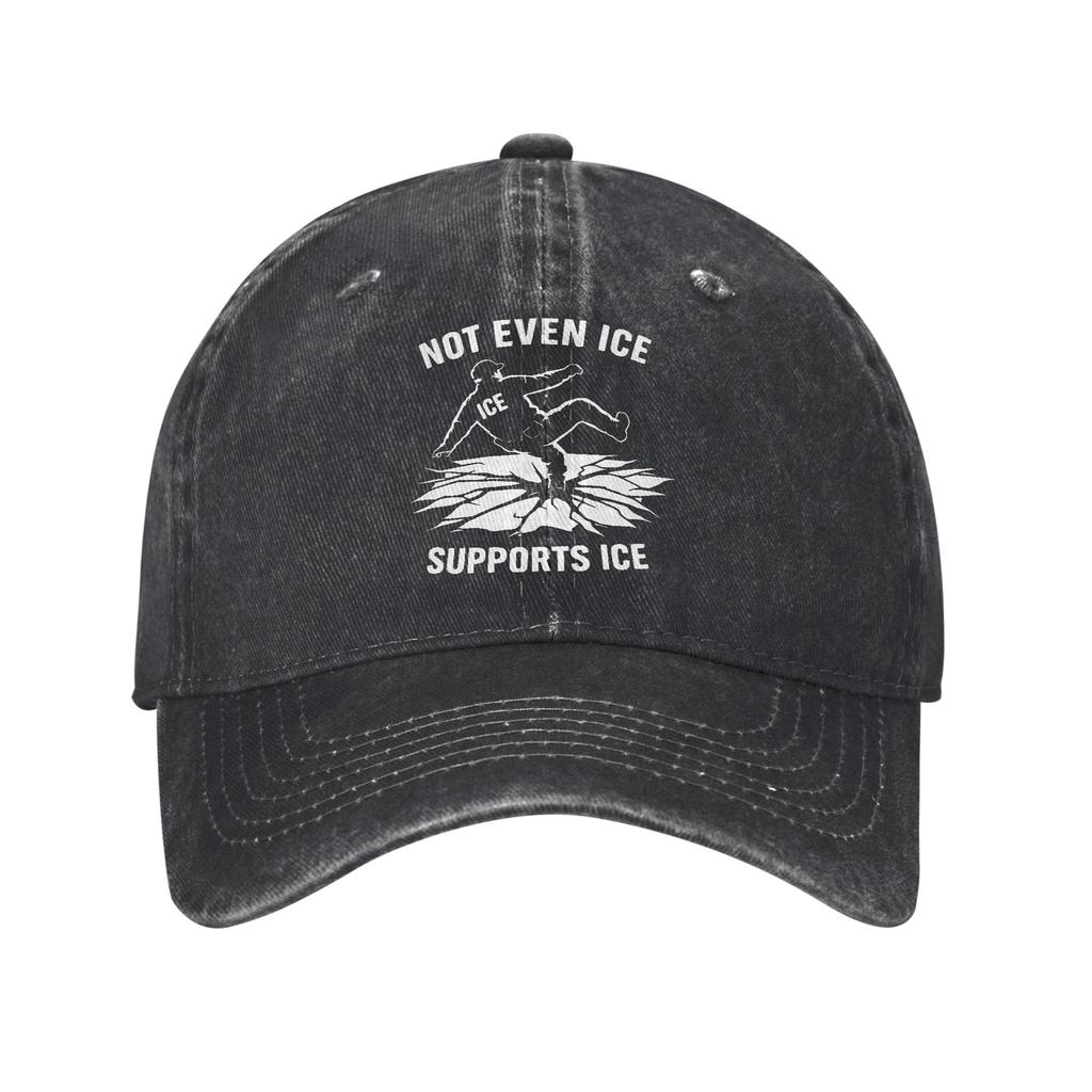 Herr Dam Is Ute Isfri Minneapolis Avskaffa Is Tryck Hatt Klassisk Sliten Denim Baseballkeps Justerbar