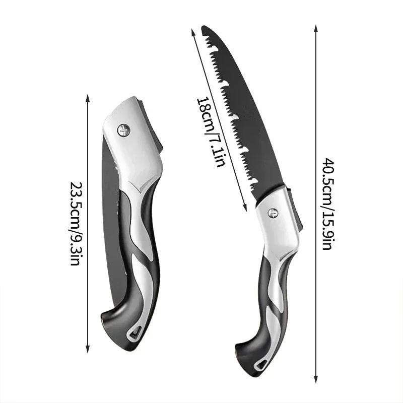 Folding Hand Saw Multifunctional Outdoor Logging Saw Woodworking Folding Portable Saw Pruner Garden Equipment Gardening Tools
