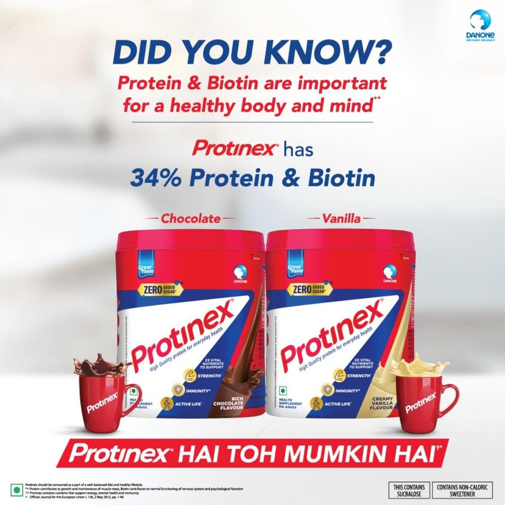 Protinex Rich Chocolate Nutritional Protein Mix For Adults 200 Gms BIB With 25 Vital Nutrients For Strength