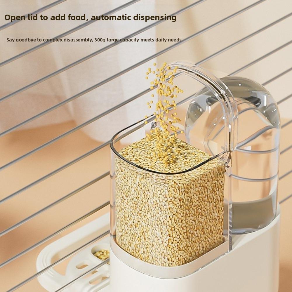 Large Capacity Automatic Bird Feeder Leak-Proof Bird Food Container  For Parakeets Finches Cages