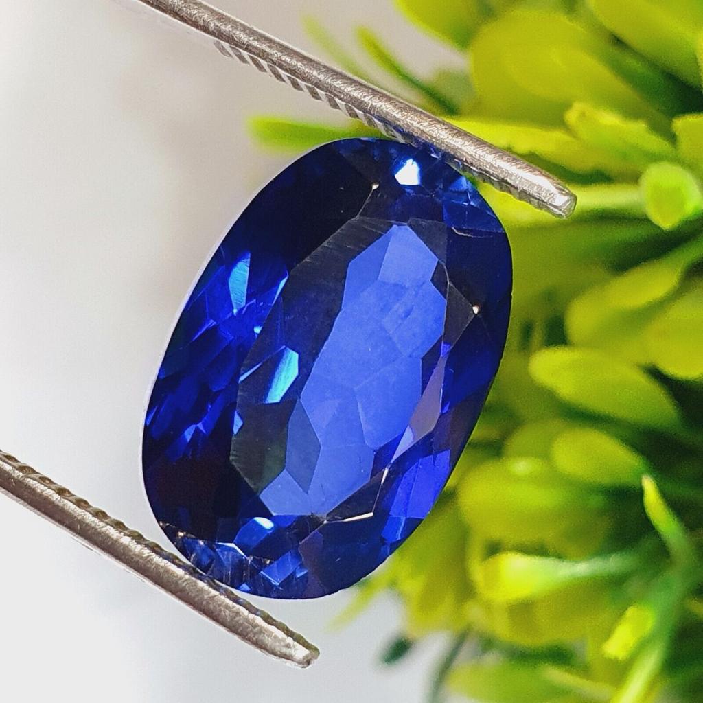 13.00 Cts Loose Gemstone Natural Blue Sapphire Certified Oval Shape G543