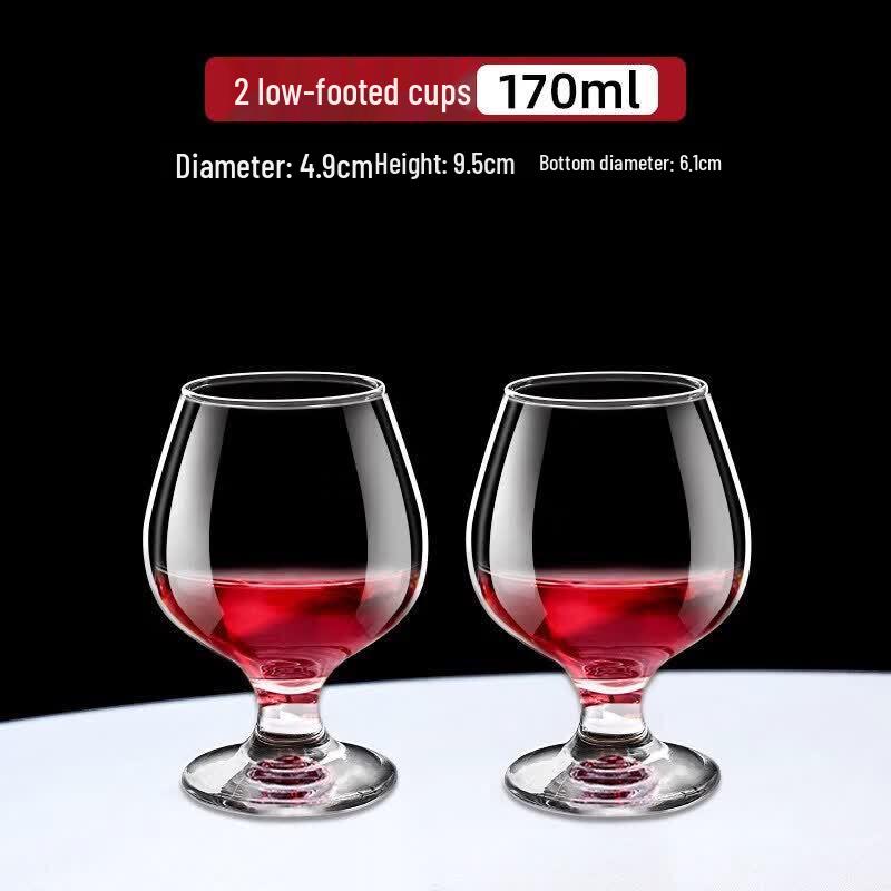 Qiwei European Style Handmade Glass Wine & Spirit Goblet Set