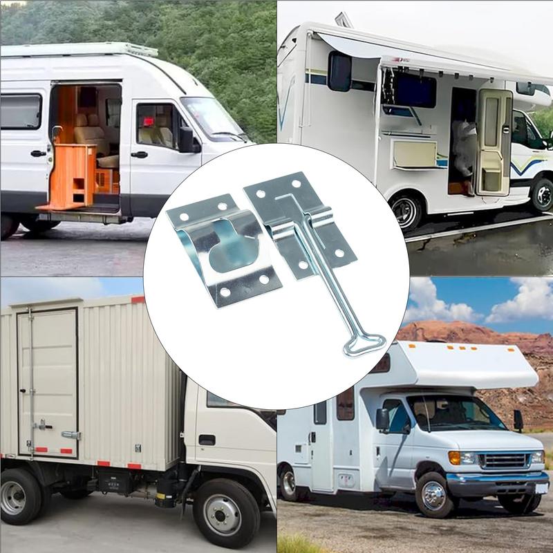RV Door Holder Stainless Steel Truck Screen Lock Heavy Duty T-style RV Door Holder For Boat Trailer Truck Travel Outdoor Indoor