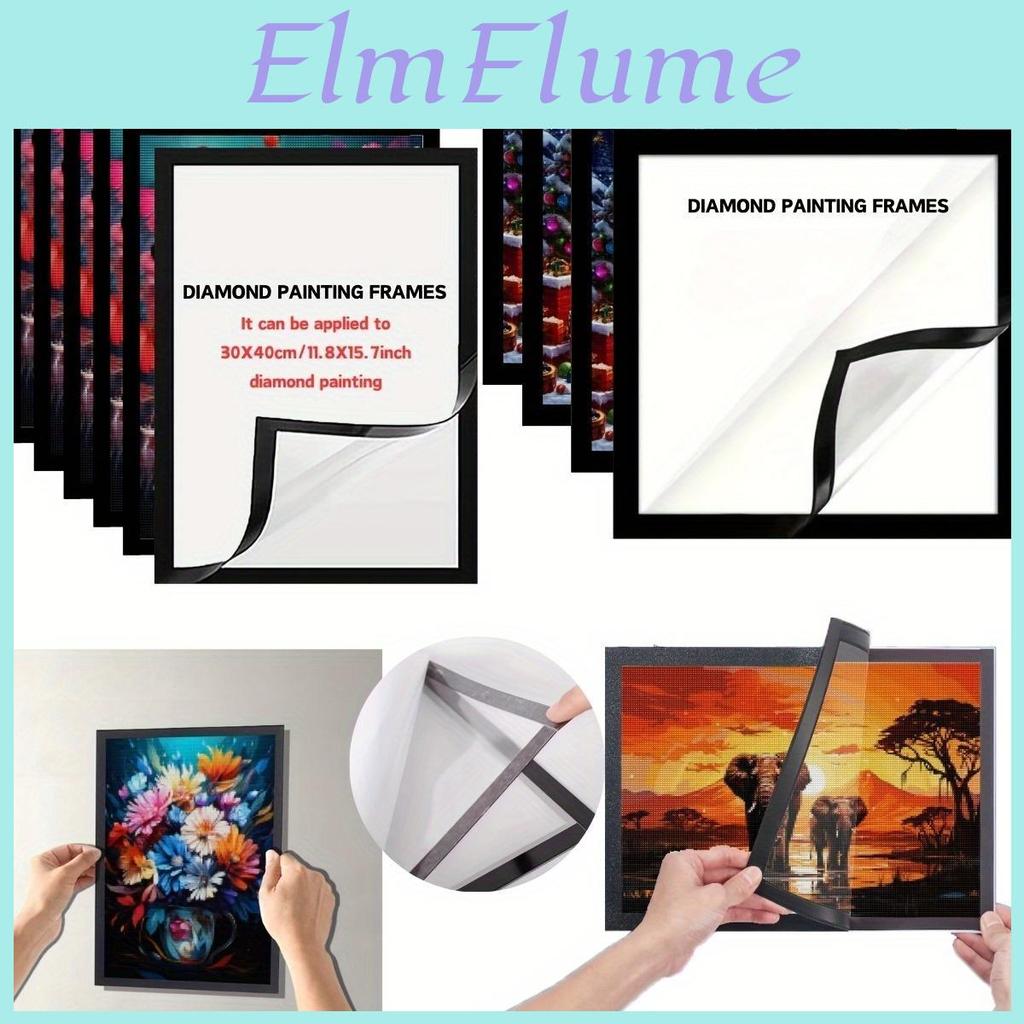 Diamond Frame 2 Set Piecesset Pvc Material Suitable For 12x12 Inches 12x16 Inches Art Photo Frames Art Frames Pvc Wall Stickers