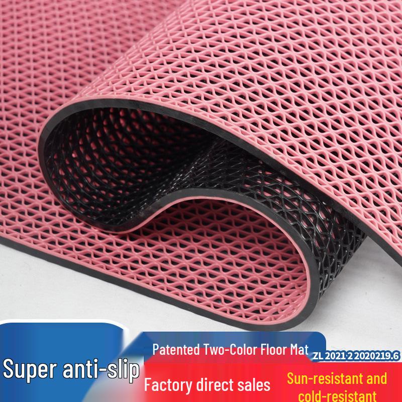 Non-Slip PVC Hollow Waterproof Mat for Kitchen, Bathroom, Pool, Outdoor, Commercial Use