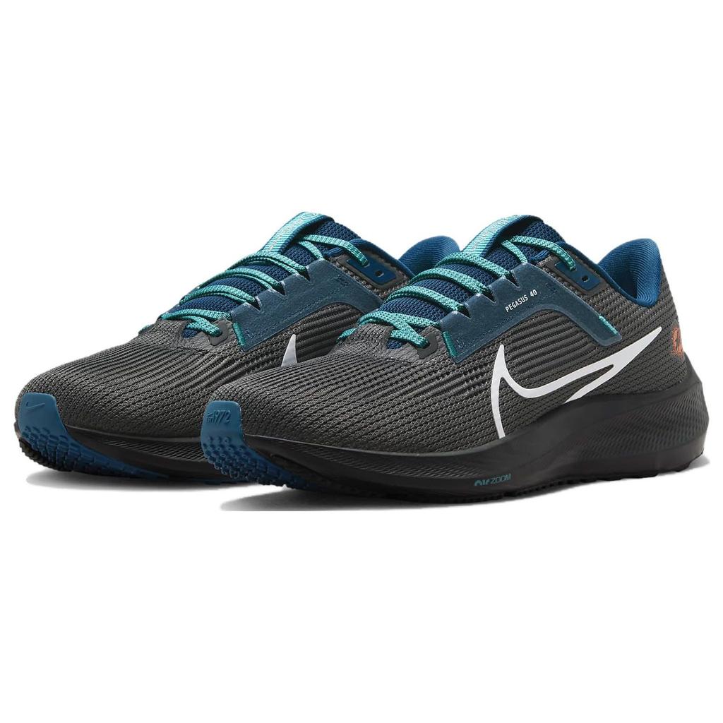 NFL x Nike Air Zoom Pegasus 40 Miami Dolphins Мужские кроссовки Черный Антрацитовый Турбо-зеленый DZ5997-001