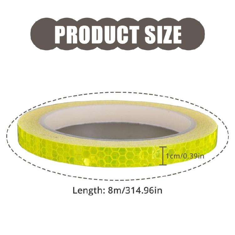 Road Bike Sticker Reflective Tape Fluorescent Safety Warning Strips Protective Tape Bicycles Wheel Body Sticker