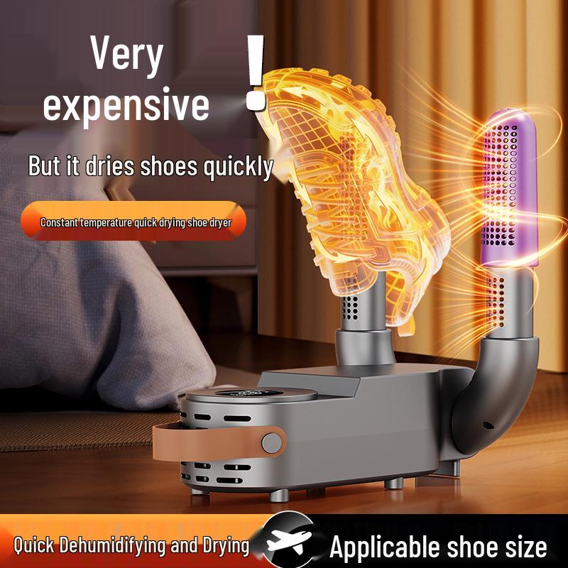 Smart Home Shoe Dryer with Timer - Dehumidifies, Deodorizes, and Sterilizes