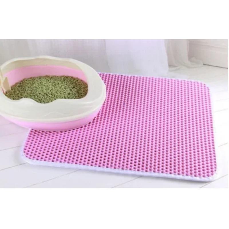 Cat Litter Mat With Gift Double Layer Waterproof Pet Litter Box Mat Non-slip Sand Cat Pad Washable Bed Mat Clean Pad Products