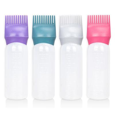 120Ml Hair Dye Shampoo Bottle Applicator Coloring Dyeing Brush Hair Cleaning