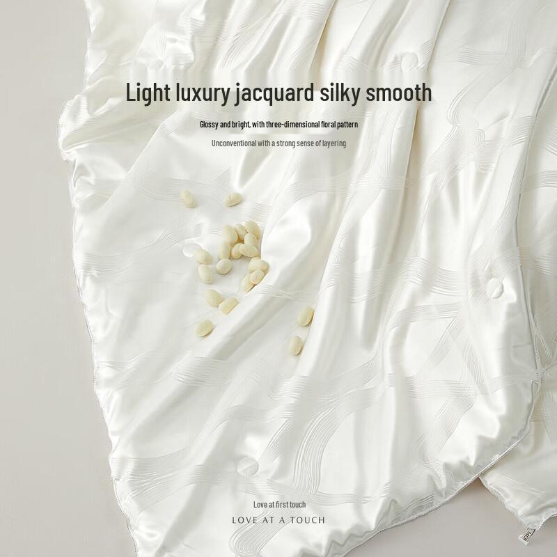 Mercury Fanghua All-Season 100% Tussah Silk Jacquard Duvet Set