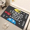 P-PacMan Game Print Area Rug - Soft,Washable Non-Slip Indoor Mat,Living Room,Home Office Decorative Rug