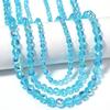 6/8/10mm Sizes Faceted Glass Beads Pink Blue Crystal Earth Beads  for Jewelry Making