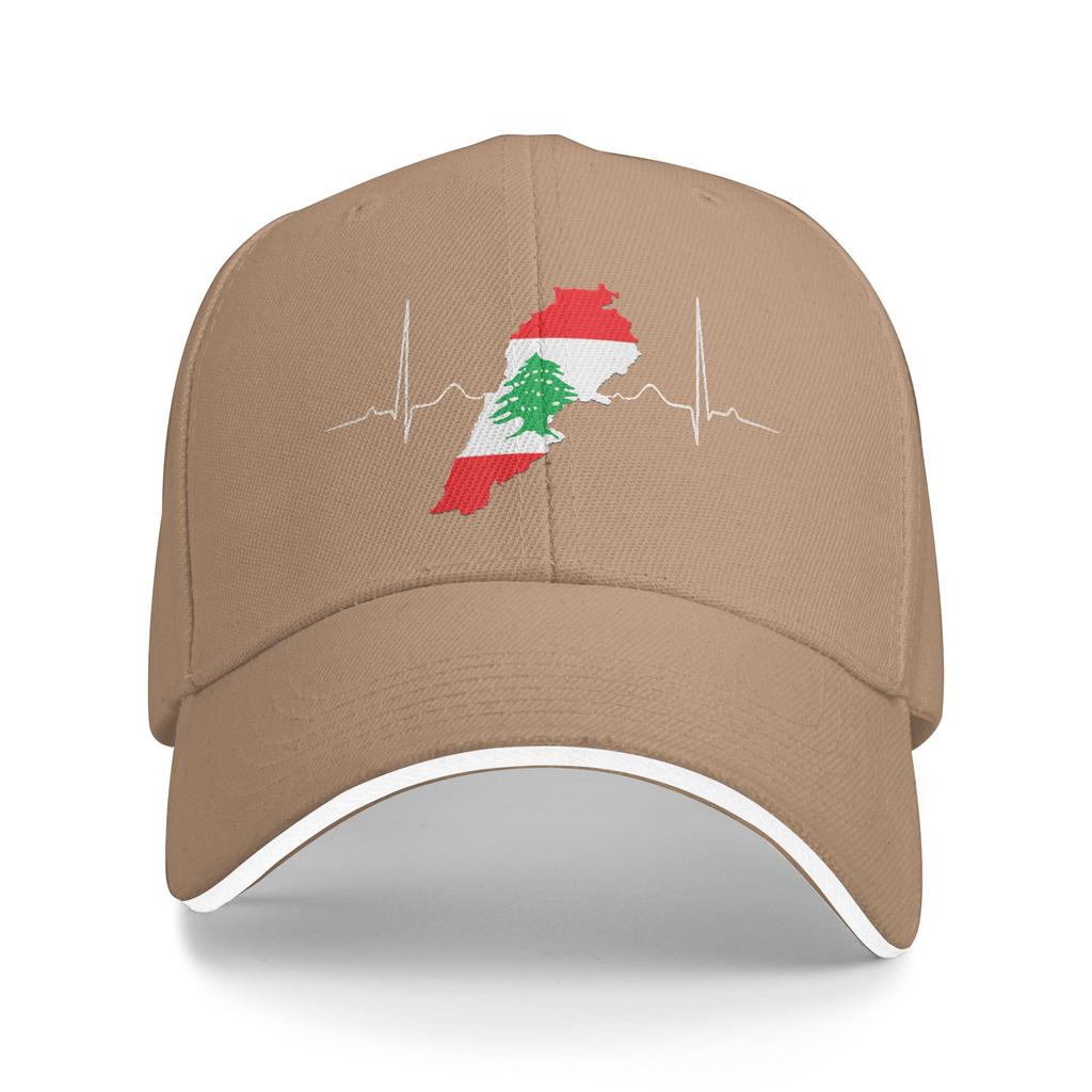 Lebanon Heart Lebanese Heartbeat Vintage Lebanon Map Baseball Cap  Women Unisex Trucker Hat Casual Outdoor Sports Sun Baseball Caps