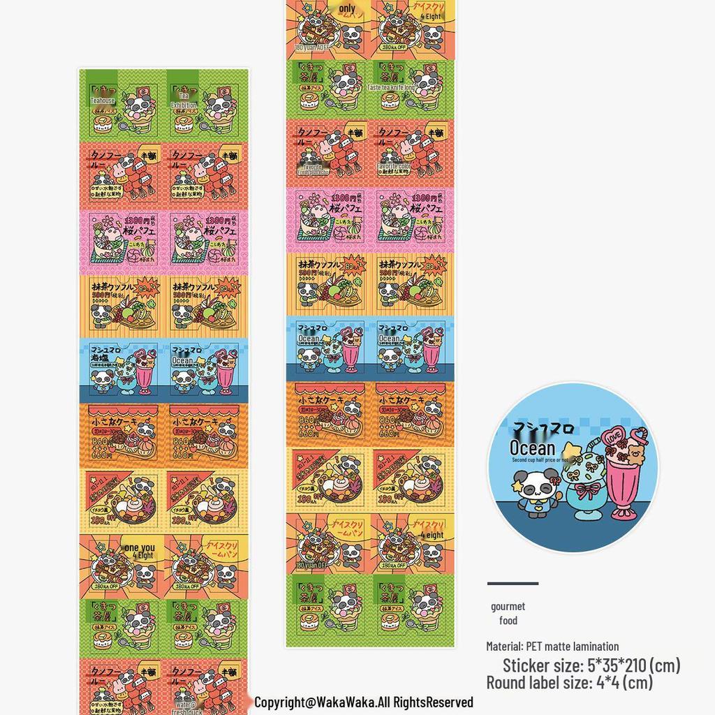 Retro 'Olden Days Story' Four-Leaf Clover Label Stickers for Journals and Collages