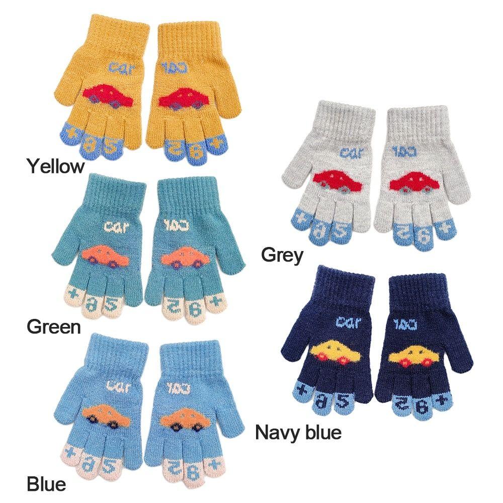 Soft Winter Warm Girls Mittens Kids Gloves Knitted Children Gloves