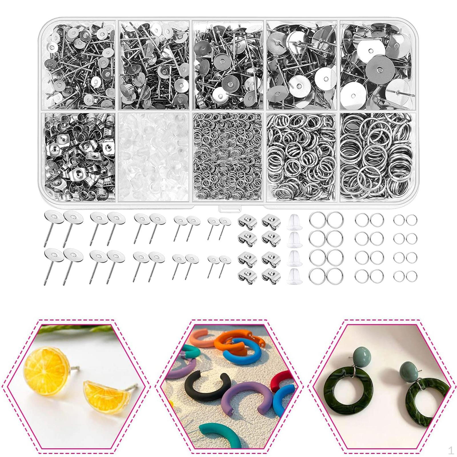 Earring Making Supplies Kit DIY Jewelry with Carrying Box Accessories