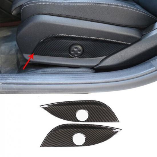 ABS Carbon Fiber Seat Adjustment Button Panel Trim For Mercedes-Benz GLC 2016-21