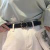 Modern Womens Gold Buckle Waist Belt Timeless Pu Material Ideal For Jeans And Attire Casual