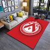 Red and White Royal KVK Logo suitable as a non-slip mat for the living room or bedroom sofa