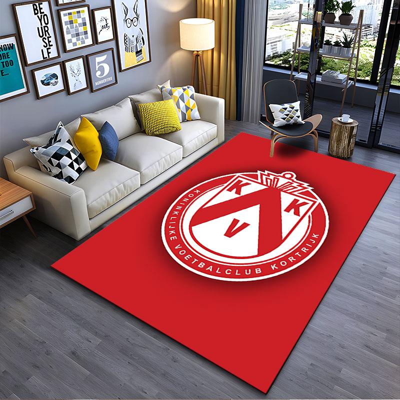 Red and White Royal KVK Logo suitable as a non-slip mat for the living room or bedroom sofa