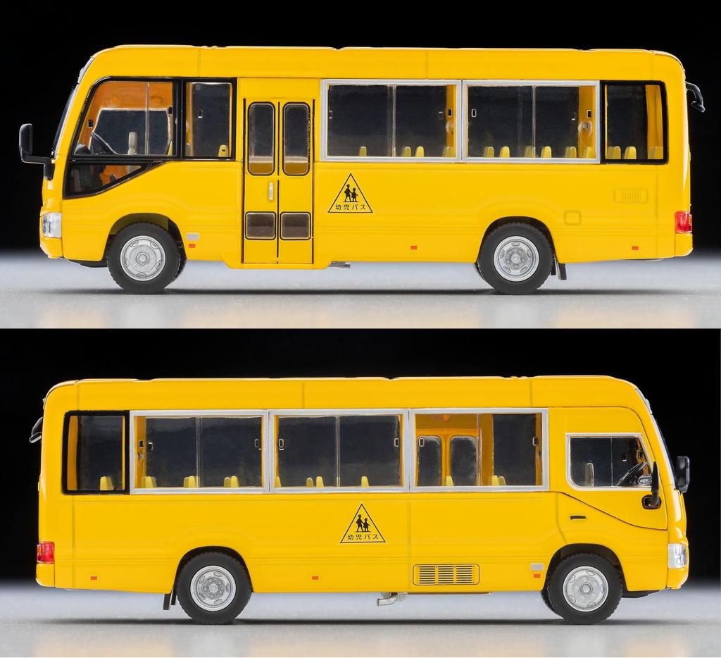 TOMYTEC Tomica Limited Vintage Neo Scale Toyota Coaster Toddler Finished Model 334323 1/64 LV-N348a Car, Yellow,