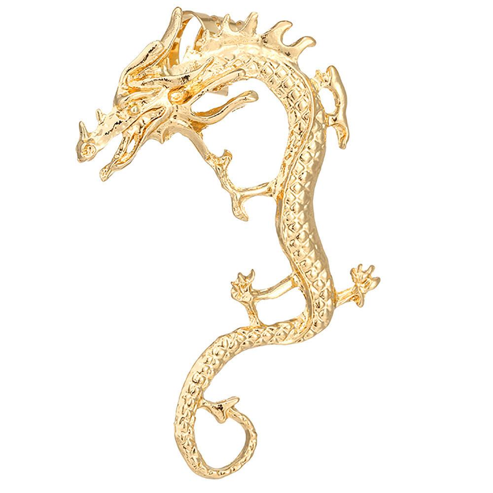 Dragon Modern Chinese Earrings In Gold Silver Black Trendy Animal Jewelry Zodiac