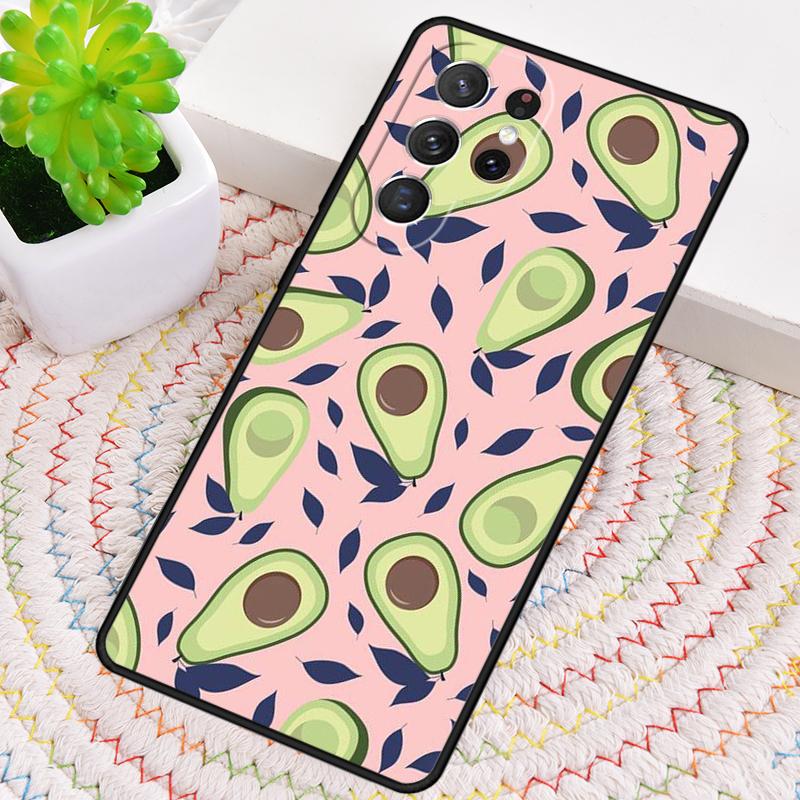 Lovely Avocado Silicone Phone Case For Samsung Galaxy Note 10 Pro S26 S25 S24 S23 S22 S21 Plus S25Ultra Capa Cover