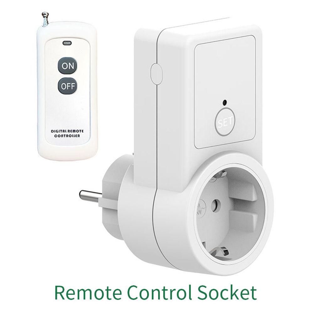 433Mhz Wireless Remote Control Power Outlet Light Switch Socket 50m Remote Power Outlet 10A 220V Remote Control Socket