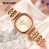 SANDA Top Brand Luxury Women Quartz Watch Casual Leather Strap Waterproof Wristwatch Lady Clock Lover Gift Box Relogio Feminino