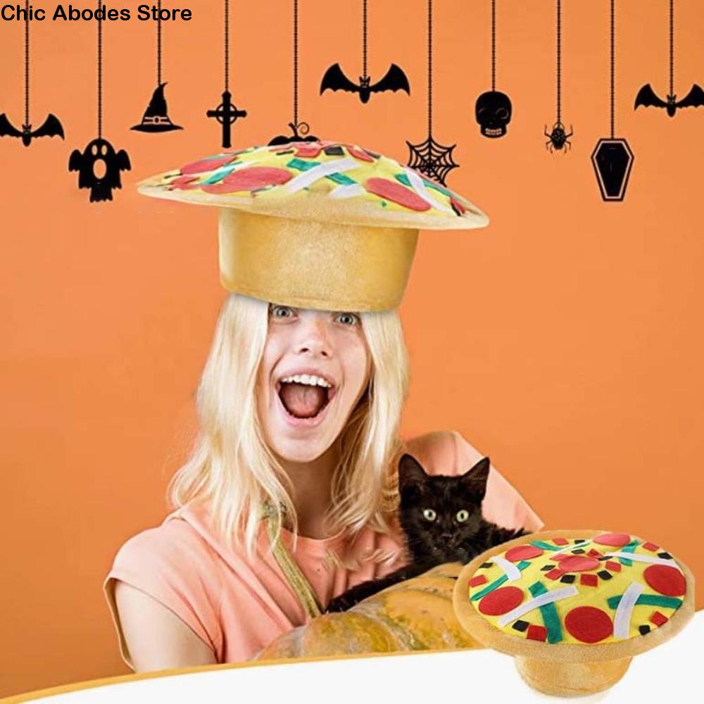 Friends Halloween French Fries Hat Funny Personalized Taco Hair Hoop Yellow Sombrero Creative Pizza Hat Headwear