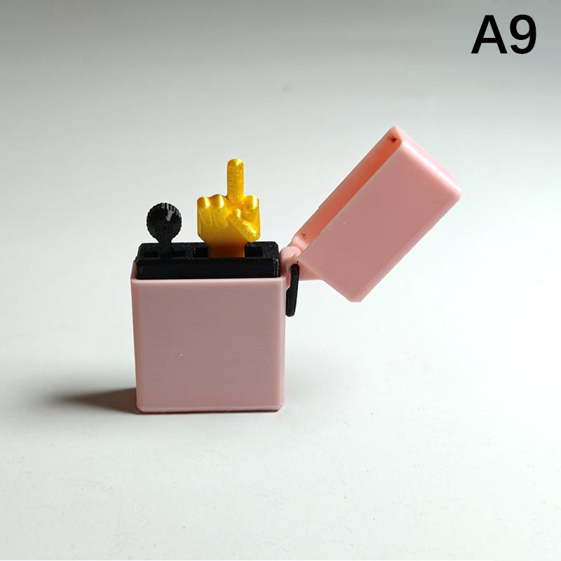 Funny Middle Finger Lighter Model, 3D Printed Middle Finger Prank Gift Quit-Smoking Buddy Perfect Gag Gift (Not A Real Lighter)