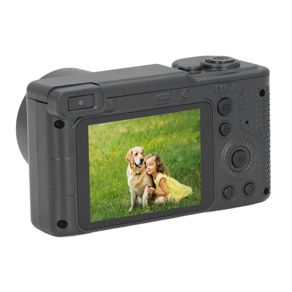 HD Digital Camera Vintage 4K 2.4in 1080P 8X Zoom Front Rear Dual Cameras for Photography Video
